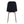 Luxury Simple Chair (Set of 4) Linen Cotton High Resilience Dining Chair With Metal Color Leg - Black / Walnut