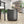 Outdoor Lightweight Concrete End Table With Natural Texture - Matte Black