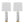 Marabella - Contemporary Marble Table Lamp (Set of 2) - Brass / White