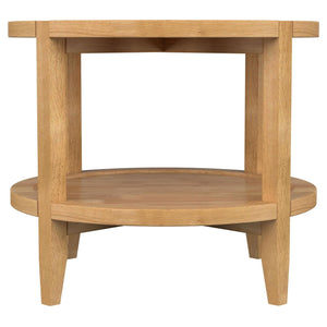 Isbell - Round Table With Storage Shelf