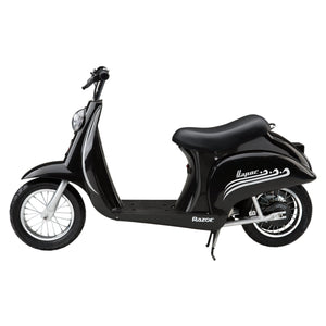 Razor Pocket Mod Miniature Euro 24 Volt 250 Watt Electric Retro Scooter, Black - TRAPSKI