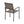 Vermilion Outdoor Dining Chair With Vertical Slat And Wooden Arm