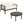 Outdoor Loveseat and Coffee Table Set, Acacia Wood Frame with Rope Detail