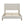 Modern Upholstered Platform Bed With Wave Shaped Headboard