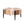 Rustic Manufactured Wood Flower-Shaped Coffee Table with Metal Legs
