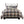 6 Piece Printed Herringbone Quilt Set with Throw Pillows