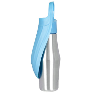 25OZ Portable Dog Water Bottle Foldable Stainless Steel Water Dispenser Leak-Proof Design for Dog Walking Traveling Hiking Outdoor Activities