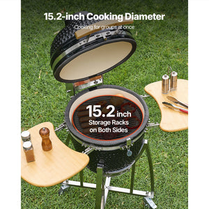 Charcoal Smoker and Grill, 18" Kamado