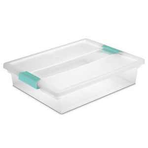 Sterilite Large Clip Storage Box Container (6 Pack) + Small Clip Box (6 Pack)