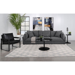 Wakefield - Upholstered Armless Slipper Chair - Black