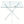 Dining Table With Cross Metal Leg And Tempered Glass, Modern Space Saving Kitchen Table For Living Room Legs, Square Table