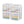 Sterilite ClearView Compact Stacking 3 Drawer Storage Organizer System, 12 Pack