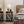Round End Table Nightstand For Living - Brown / Black