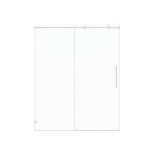 Frameless, Single Sliding Soft Close Shower Doors, 5/16" Sgcc Tempered Glass