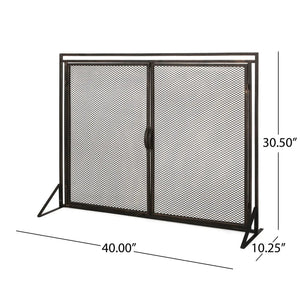 Samantha Iron Fireplace Screen 2 Door Design