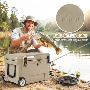 52 Quart Portable Hard Cooler with 6-Day Ice Retention and Wheels