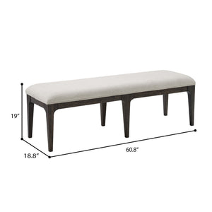 Upholstered Bench - Brown
