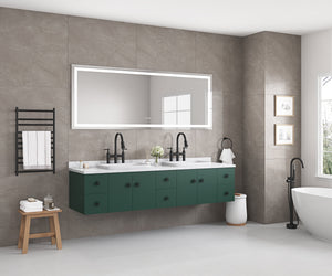 96" x 36" LED Bathroom Mirror with Front and Backlight