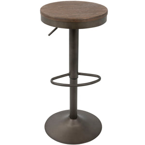 Dakota - Industrial Design Adjustable Barstool (Set of 2)