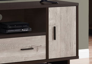Contemporary TV Stand Console with Storage and Wire Management