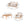 Outdoor 4pc Acacia Wood and Rope Sectional Patio Sofa Set