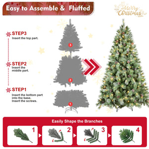9FT Christmas Tree with 700 Warm Lights