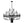 24 Light Chandelier Industrial Iron Candle Chandelier Modern Suspended Farmhouse Chandeliers Pendant Light Fixtures For Dining Room Bedroom Living Room Kitchen Island Foyer E12 Bulb (No Include) - Black