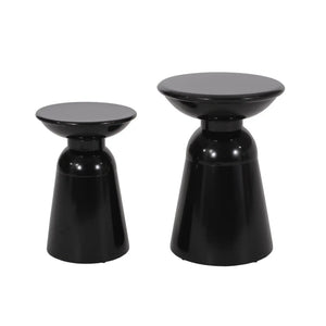 Serenita Outdoor Side Tables With Flared Design (Set of 2)