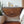 Solid Wood Chestnut Crescent Floating Nightstand