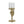 7.9x4x11' Gold Rabbit Pillar Candle Holder with Clear Glass Hurricane Shade