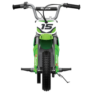Razor MX400 Dirt Rocket 24V Electric Toy Motocross Motorcycle Dirt Bike, Green - TRAPSKI