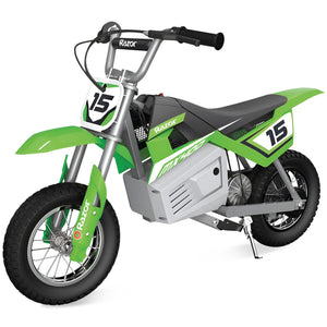 Razor MX400 Dirt Rocket 24V Electric Toy Motocross Motorcycle Dirt Bike, Green - TRAPSKI