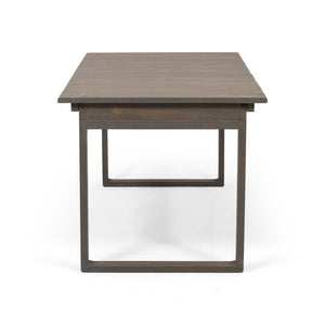 Outdoor Expandable Acacia Wood Dining Table With U-Shaped Leg
