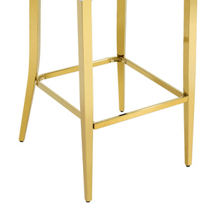 Bar Chairs With Crystal Clasp Design (Set of 2)