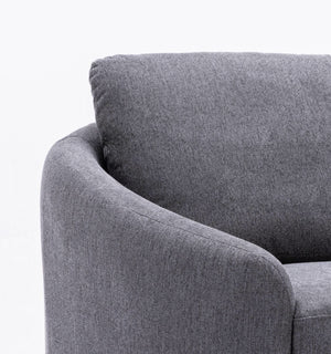 Yuina Linen Loveseat - Gray