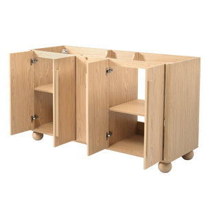 58.3" Bathroom Vanity Cabinet Only with Soft-Close Drawers