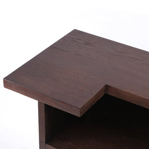 41.35"H Bar Table or Wine Cabinet - Brown Antique