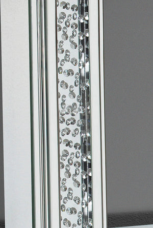 Nysa Mirrored & Faux Crystals Accent Mirror