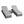 3 Piece Chaise Lounge Set With Adjustable Reclining - Gray Mix