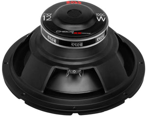 2 Boss CXX12 12" 2000W Car Audio Power Subwoofer Sub & Mono Amplifier & Amp Kit - TRAPSKI
