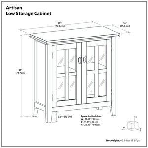 Artisan - Handcrafted Low Storage Cabinet