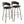 Jie - Fixed Height Contemporary Barstool With Swivel Round Footrest (Set of 2)