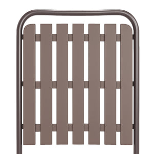 Brown 2-Piece Folding Chair, No Assembly Required