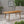 Placidity Outdoor Expandable Dining Table with Slatted Tabletop and Tapered Legs