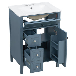 Bathroom Vanity With Sink, Soft Closing Cabinet