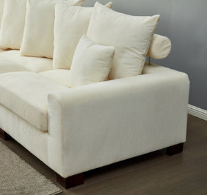 5 Seater Oversized Convertible L & U Shaped Couch