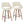 Fabrico - Mid-Century Modern, Counter Stool (Set of 2)