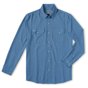 Off-Road Blue StockYard Shirt | Long Sleeve