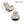 Modern With Metal Frame Swivel Game Lounge Chair With Adjustable Headrest And Waist Support, 360 Degree Rotatable Leisure Chair For Living Room - Gray