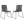 Jerome - Stackable Side Chair (Set of 2) - Charcoal